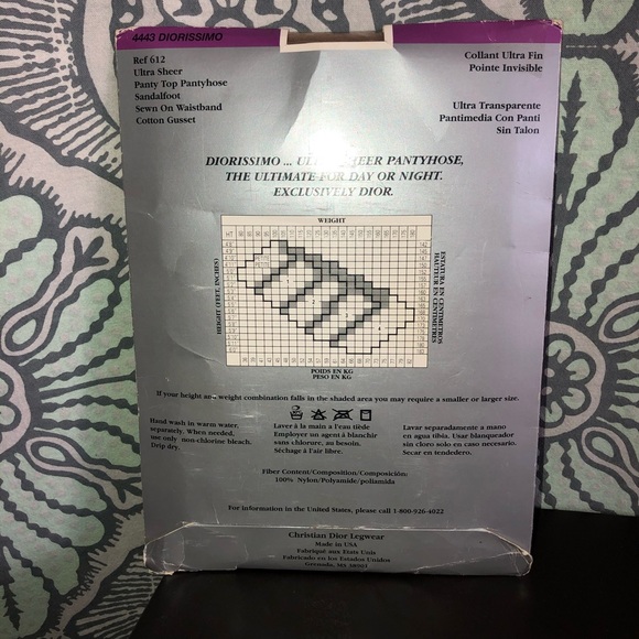 NEW Christian Dior Vintage Stocking - Picture 2 of 2